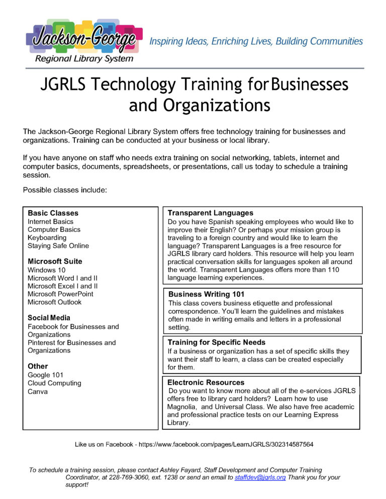 Technology Training for Businesses