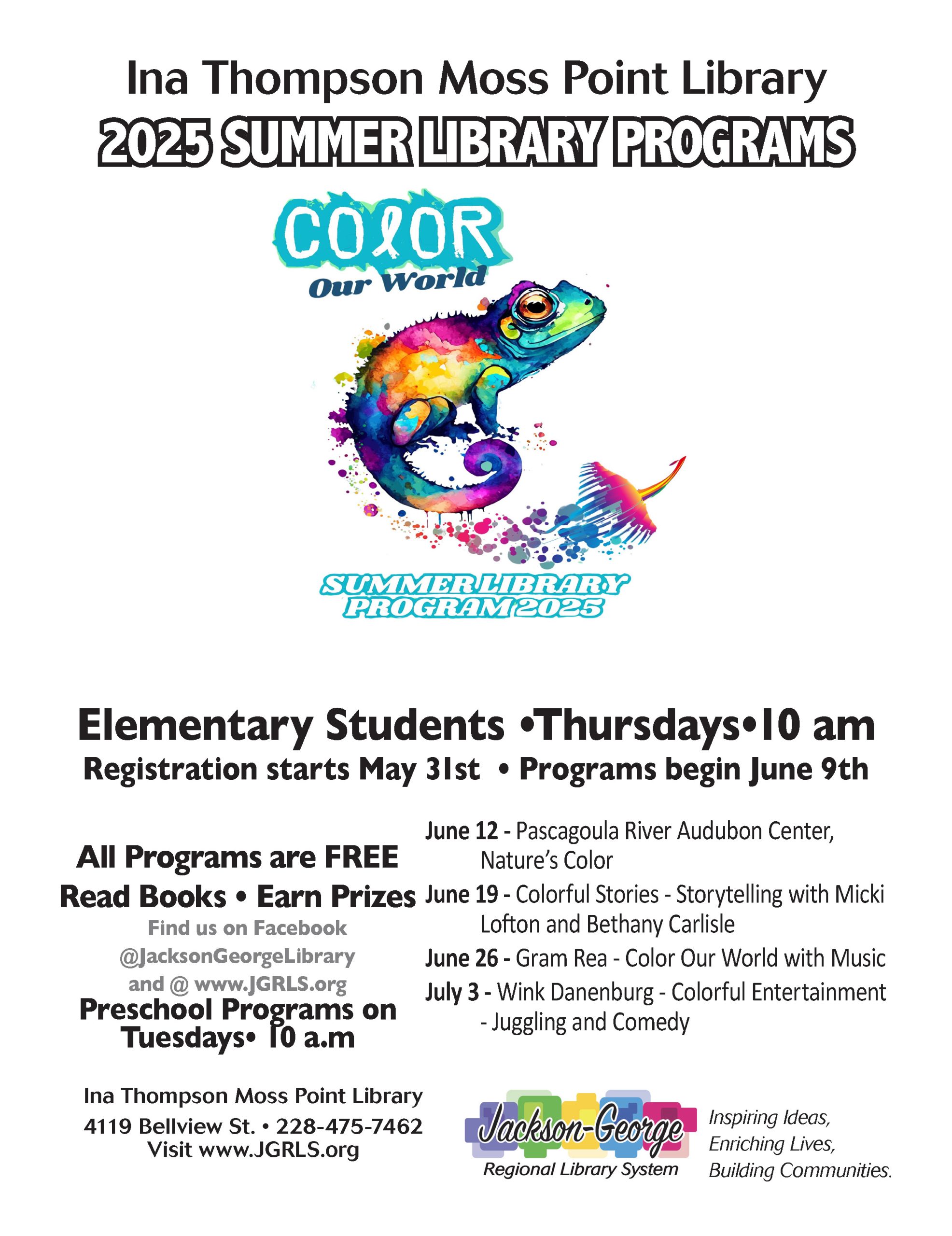 2025 SLP Flyer. Moss Point
