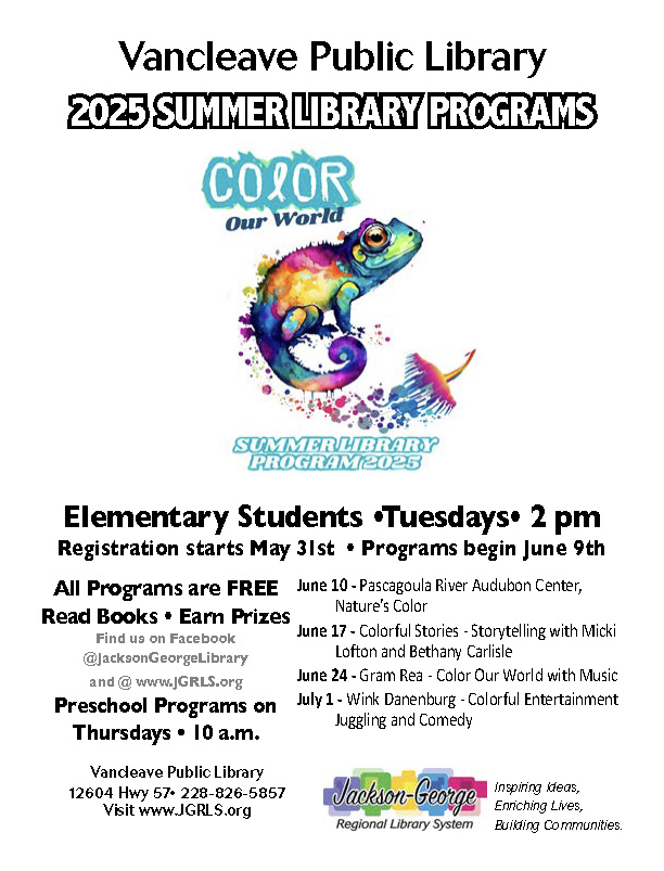 2025 SLP Flyer. Vancleave
