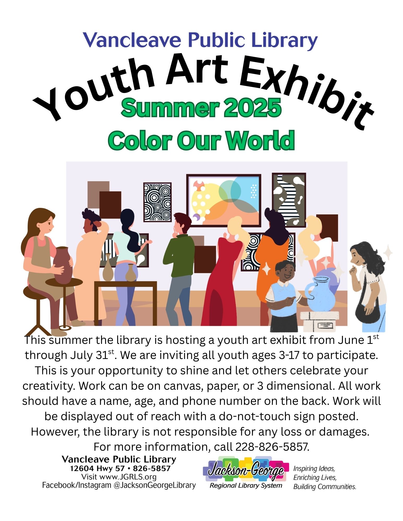 Shared Summer Library Youth Art Show 2025