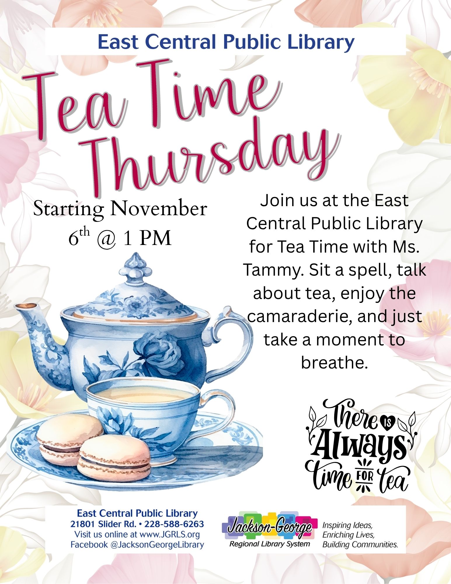 EC- Thursday Afternoon Tea -ECPL-ADULT Bosarge-Pogy-Adult-EC