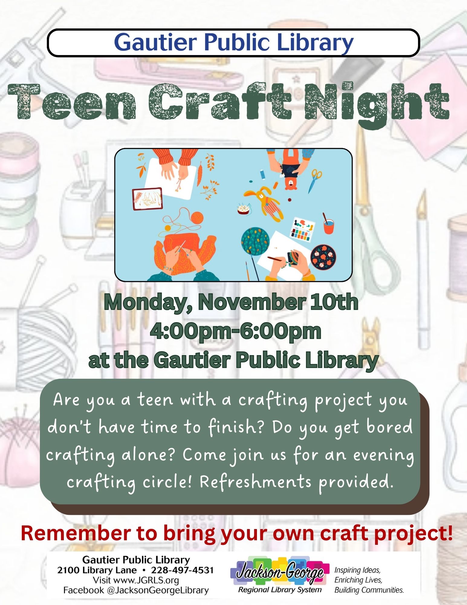 November Teen Craft Night Crime Will Tell - Eps 19 - Stockholm Syndrome