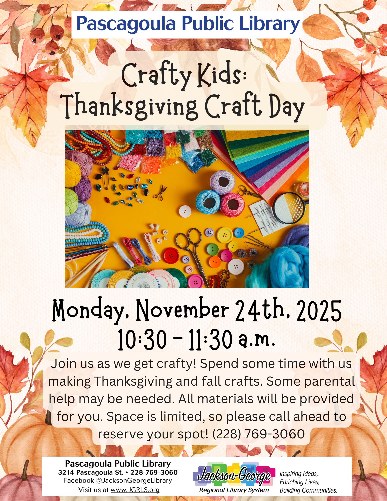 PG Children's Thanksgiving Craft Day 2025 Crime Will Tell - Eps 19 - Stockholm Syndrome