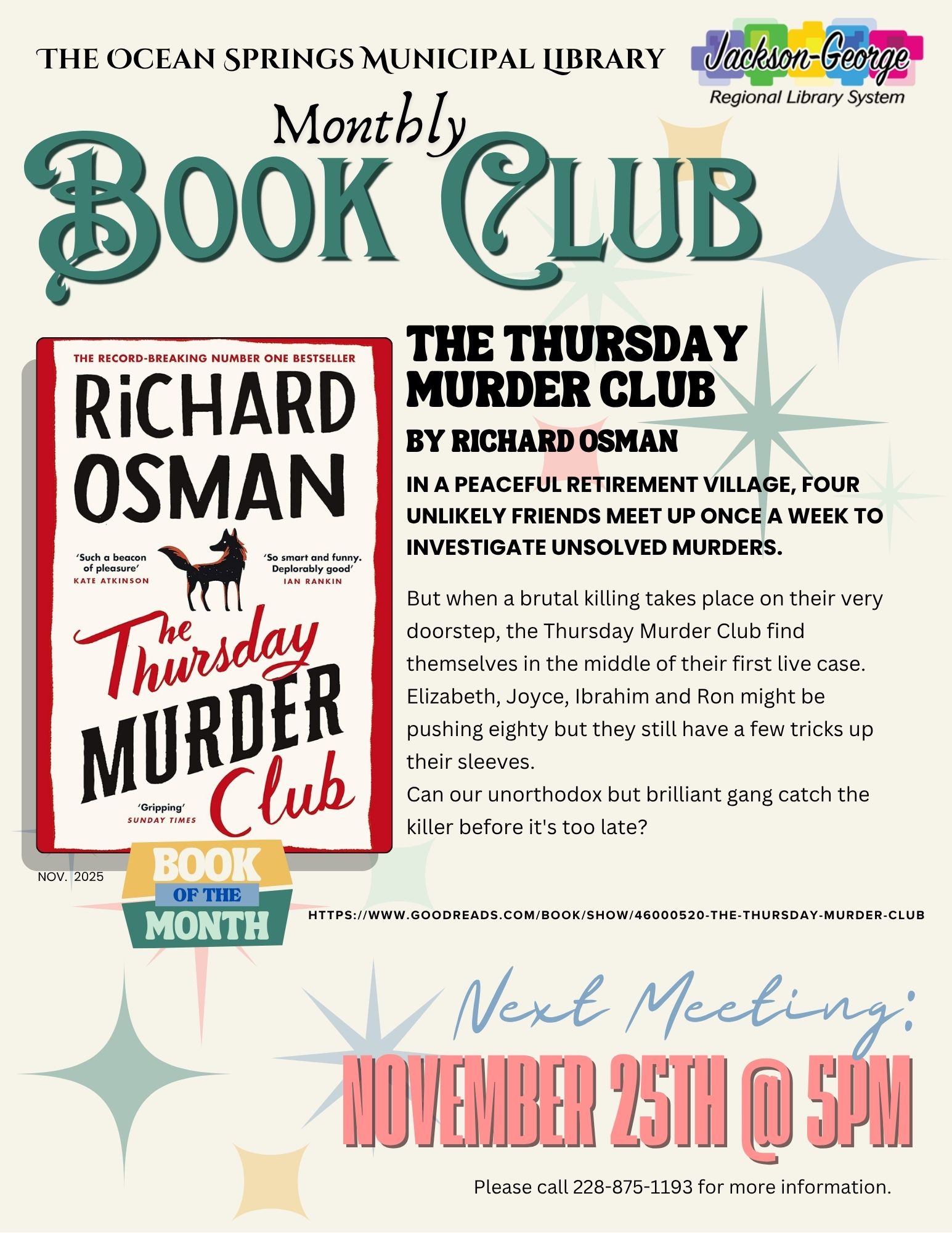 Fiber arts club Jan 13, 2023