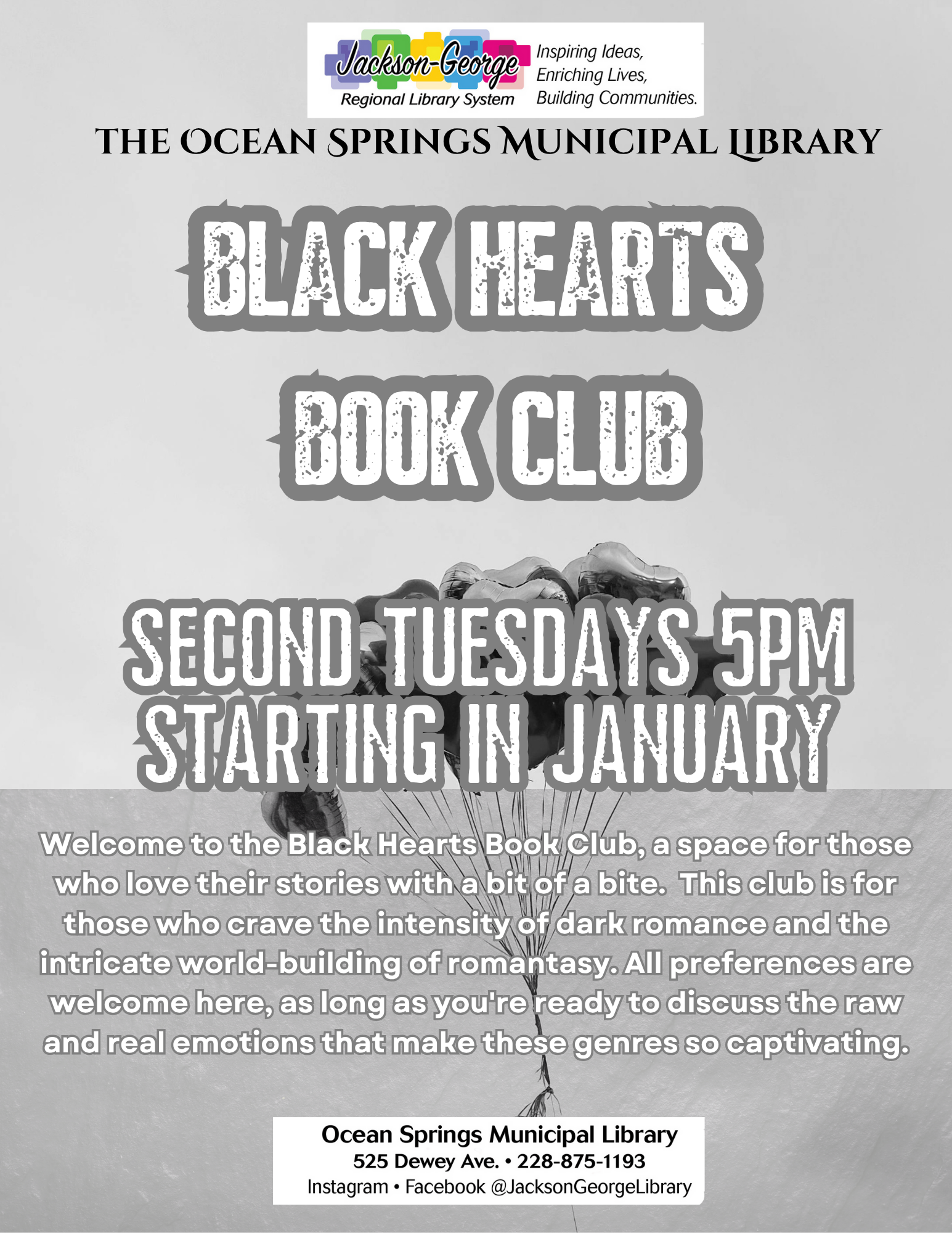 Black Hearts Book Club (1) Fiber arts club Jan 13, 2023