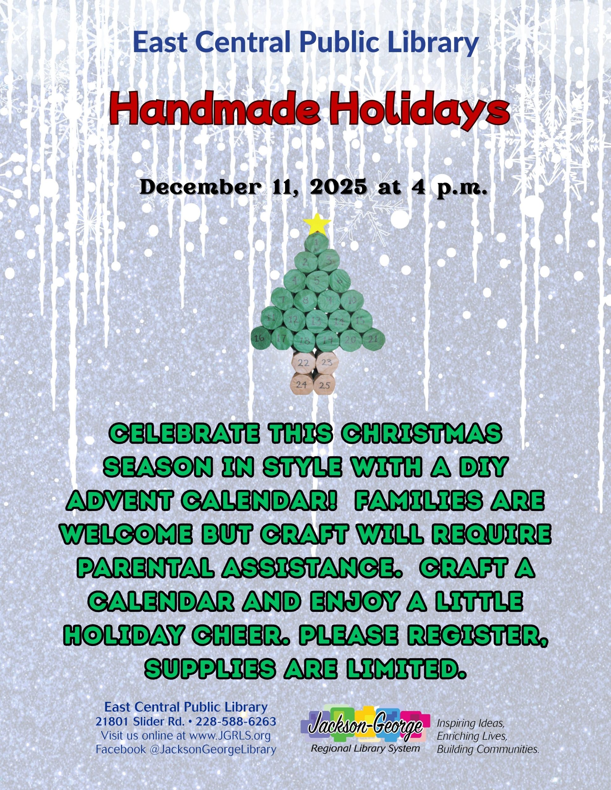 EC DIY Advent Calendar Craft Bosarge-Pogy-Adult-EC