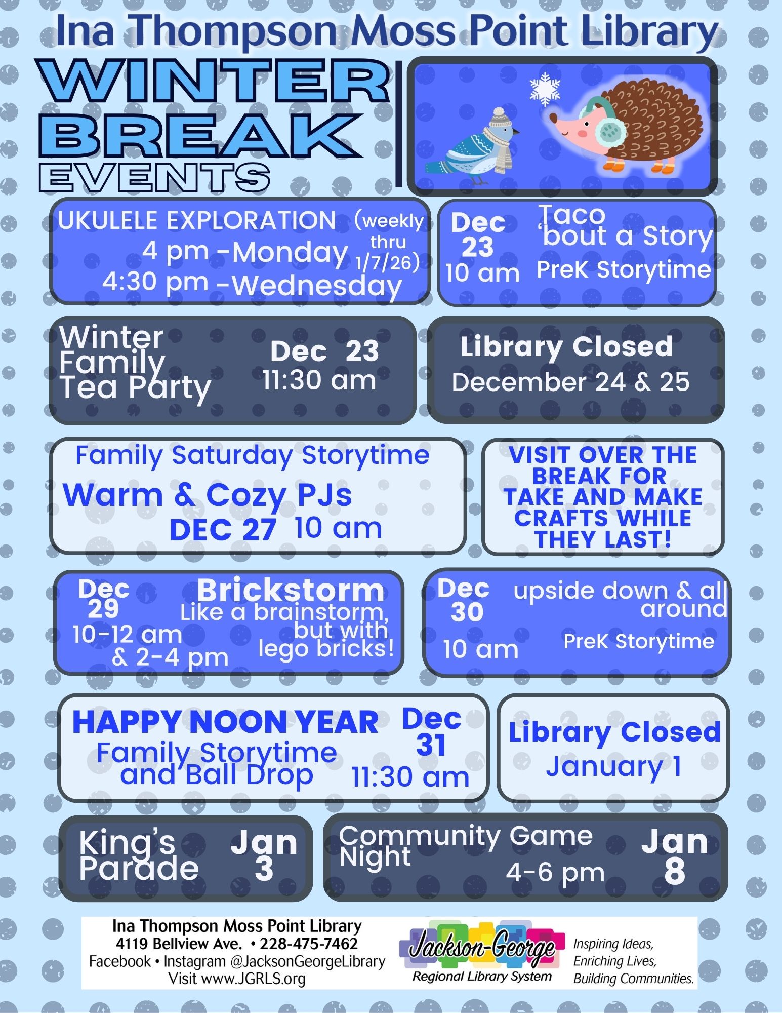 Winter Intersession (Real Estate Flyer) Children’s Winter crafts Party