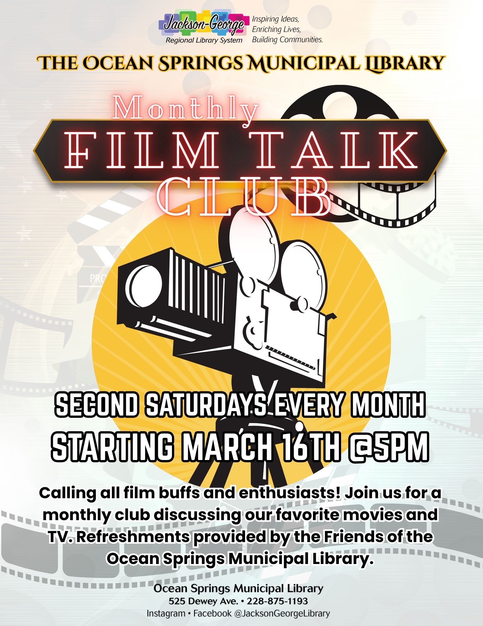 FILM TALK CLUB Fiber arts club Jan 13, 2023