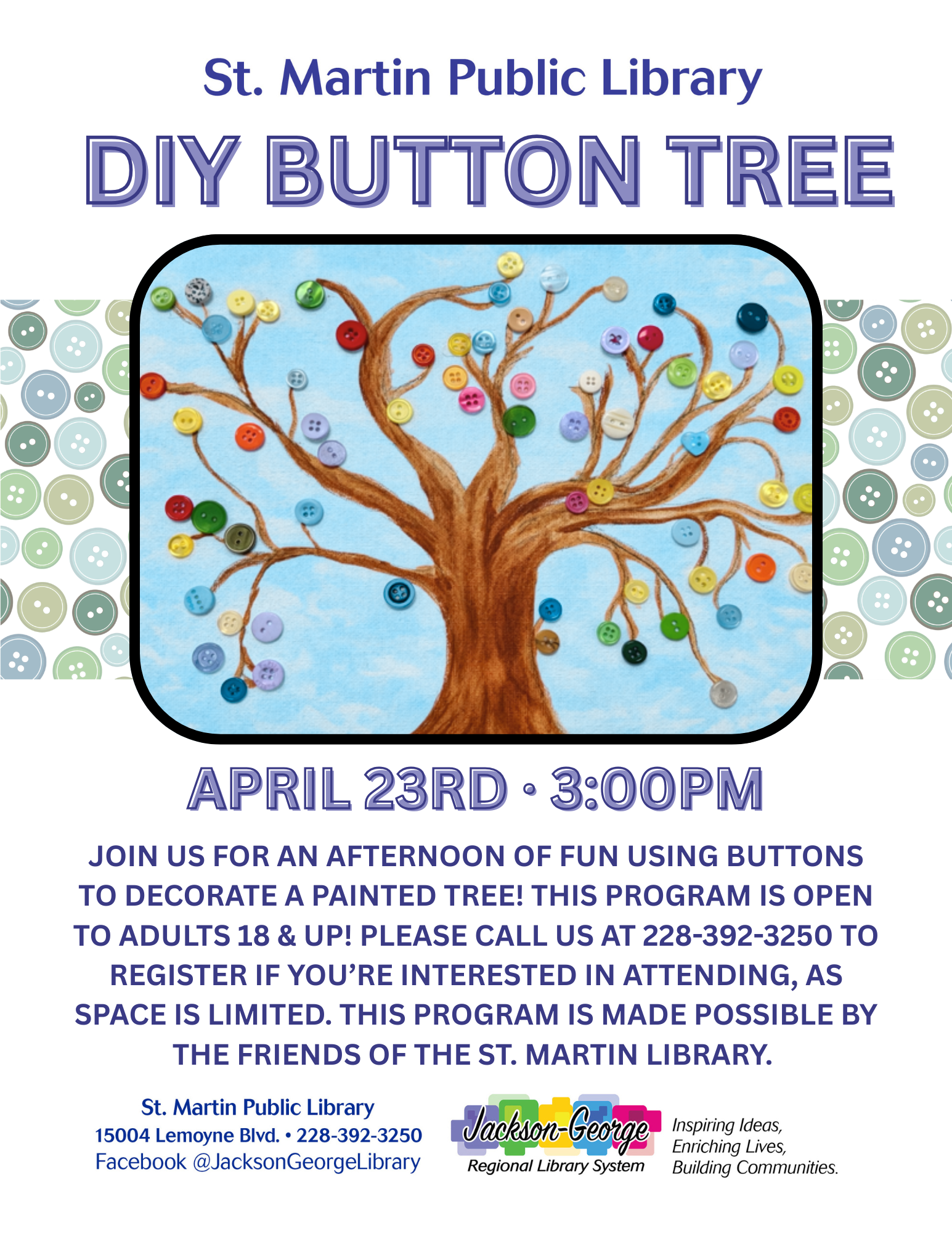 SM DIY Button Tree 042326 SM Bird Feeder Craft for Kids PR