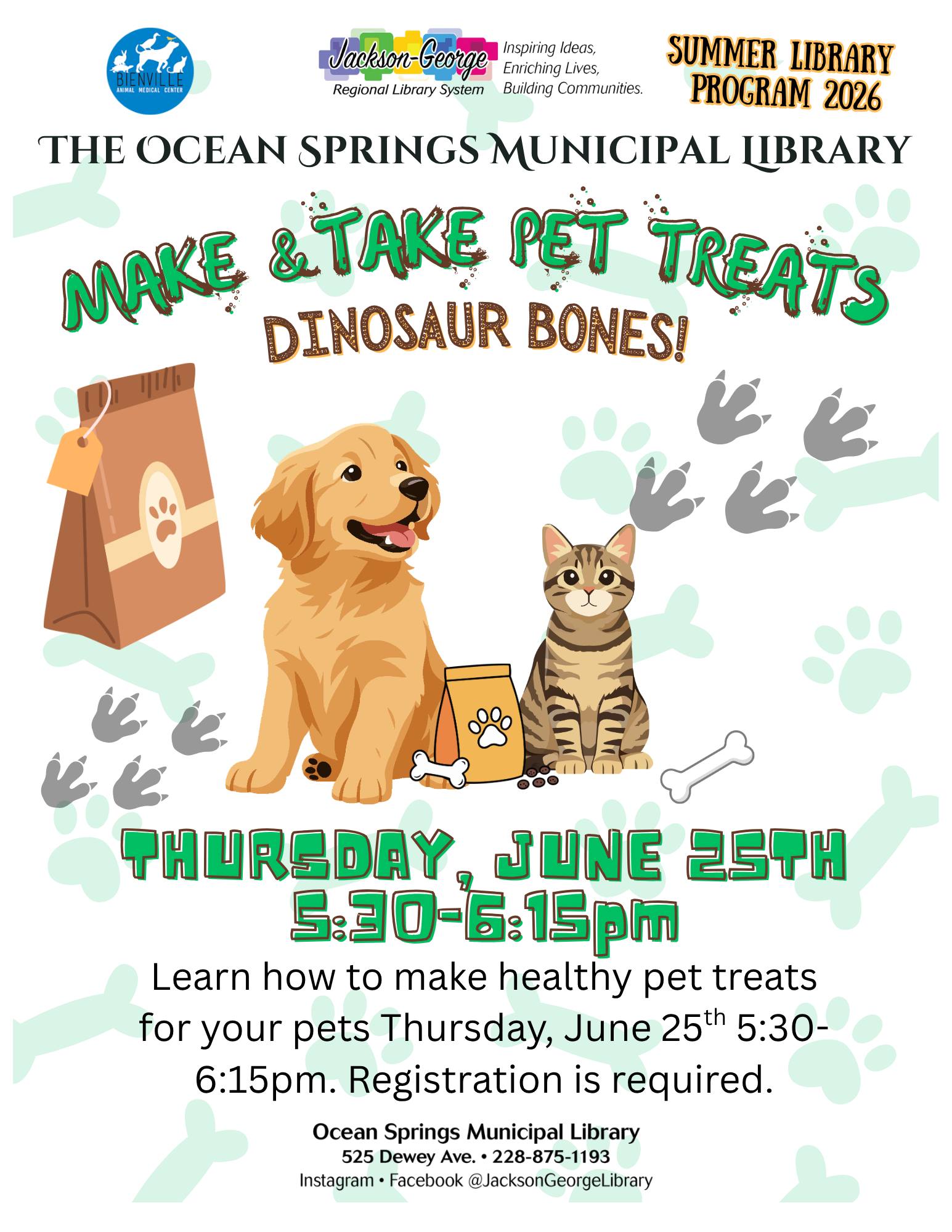 Make and Take Pet Treats (OS) Fiber arts club Jan 13, 2023