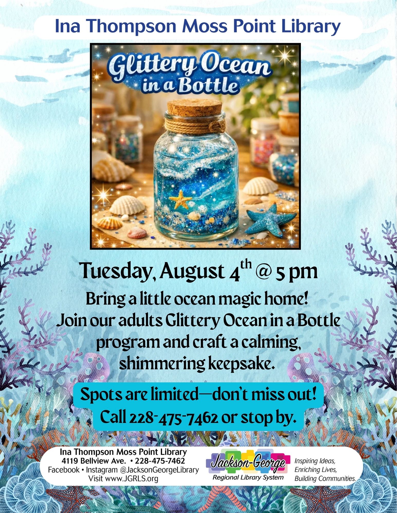 8-4-26 -Ocean in a Bottle Children’s Winter crafts Party
