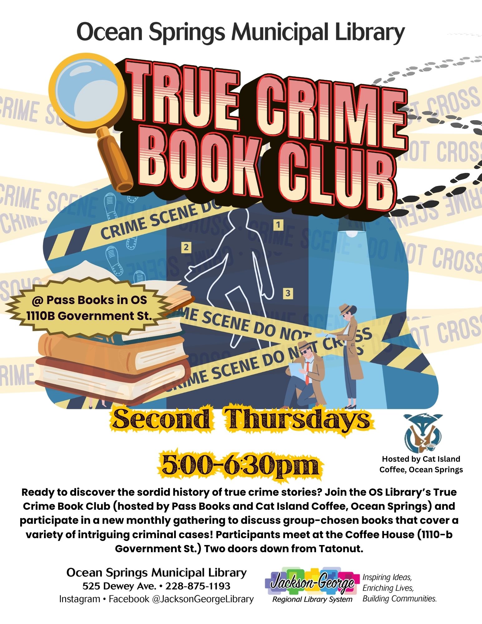 WIP True Crime Book Club Fiber arts club Jan 13, 2023