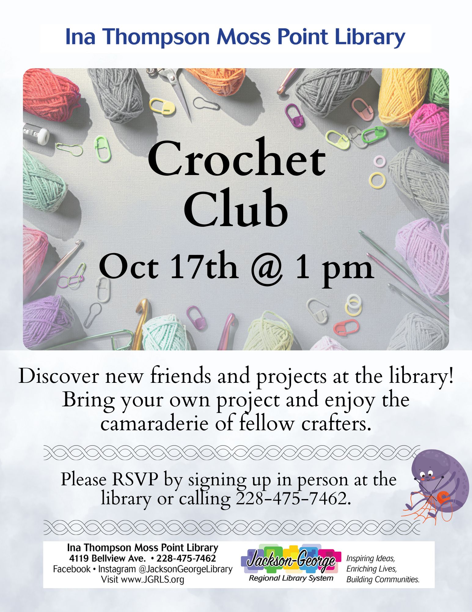10-17-26 Crochet Club Children’s Winter crafts Party