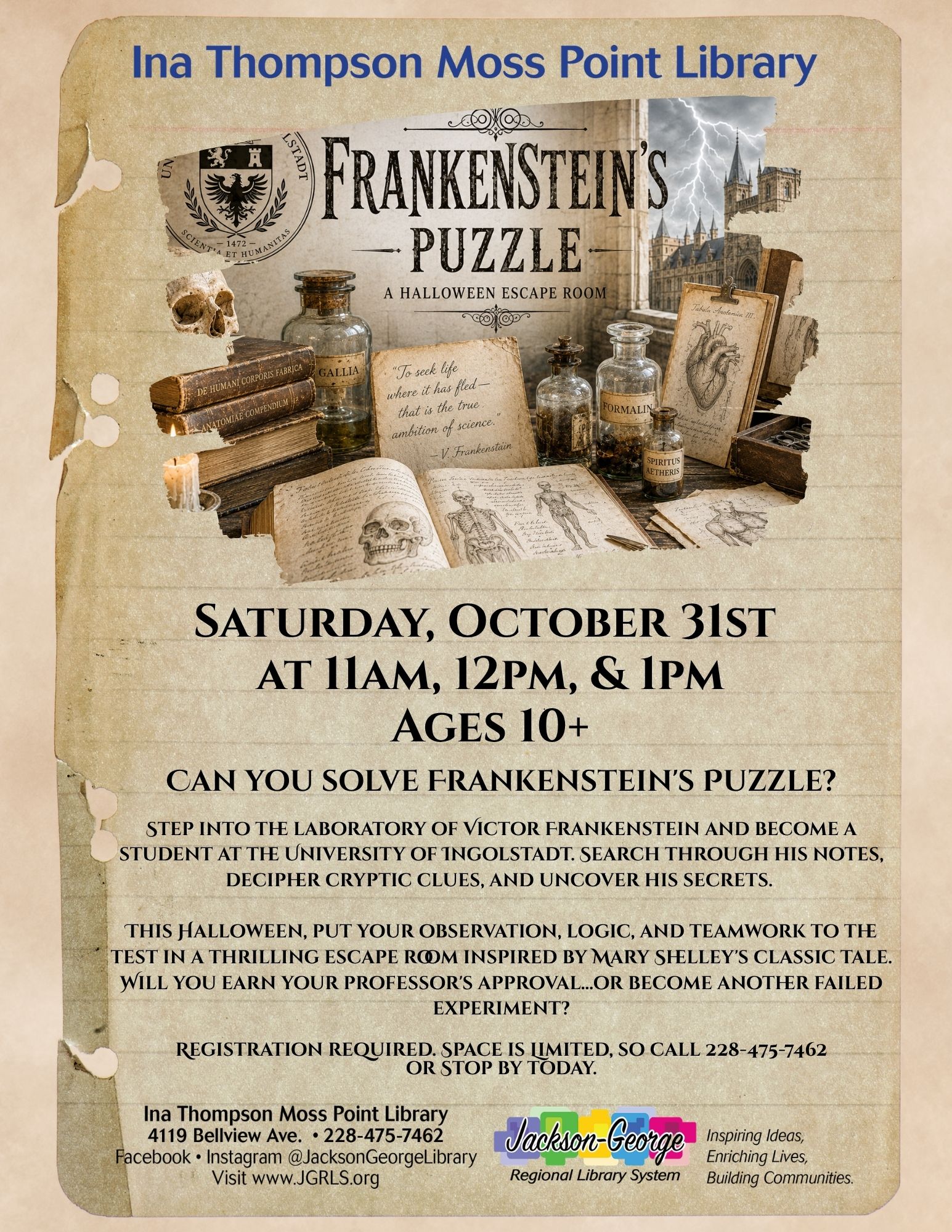 Oct 31-escape room Children’s Winter crafts Party