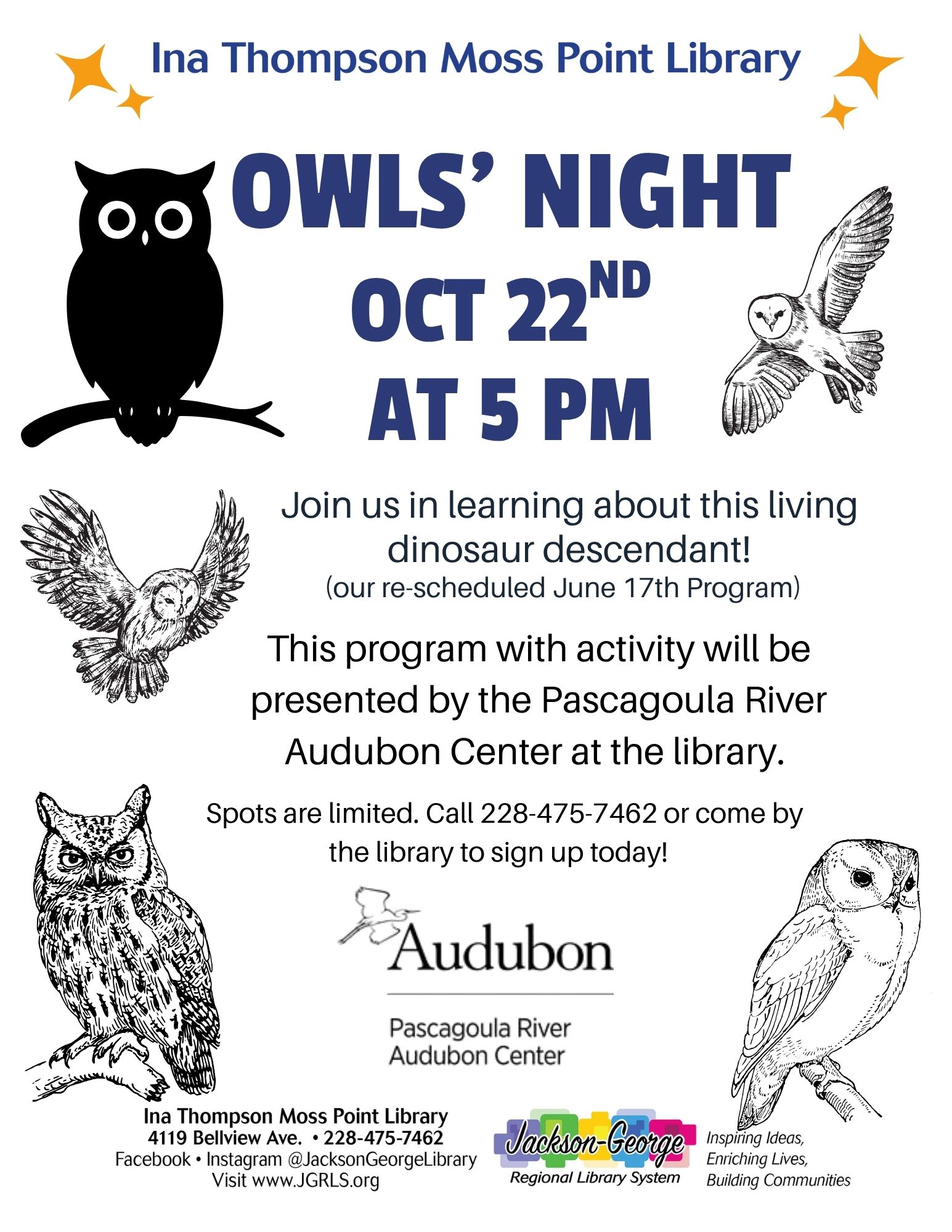 Owls Night 10-22-26 Children’s Winter crafts Party