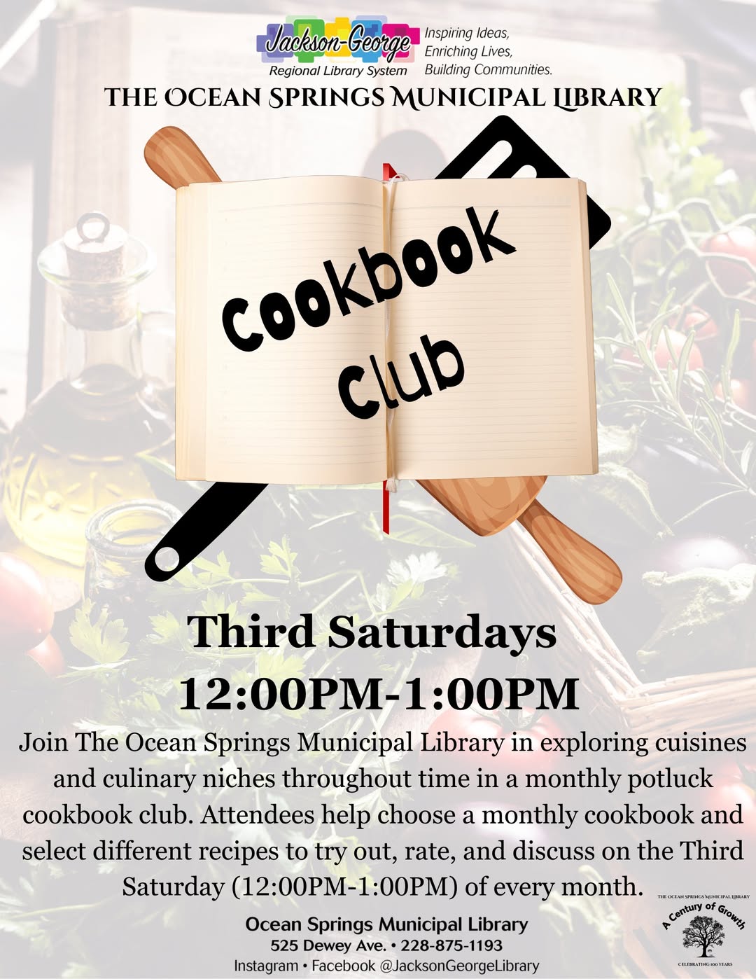 Cookbook Club - OS Fiber arts club Jan 13, 2023